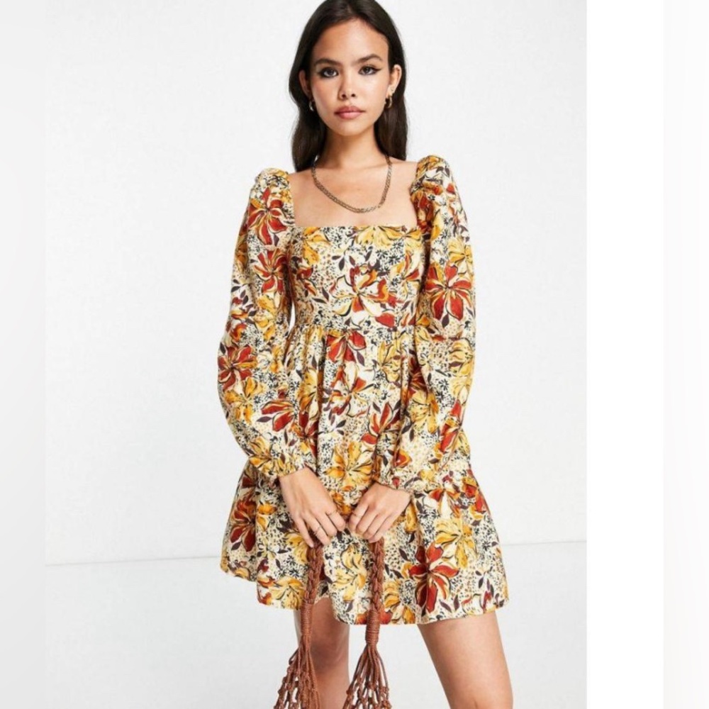 & Other Stories Floral Mini Dress